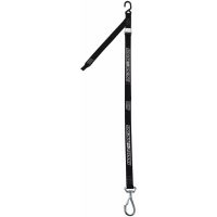 TIEDOWN 1-1/2" W/ SWIVEL HOOK BLK MOOSE