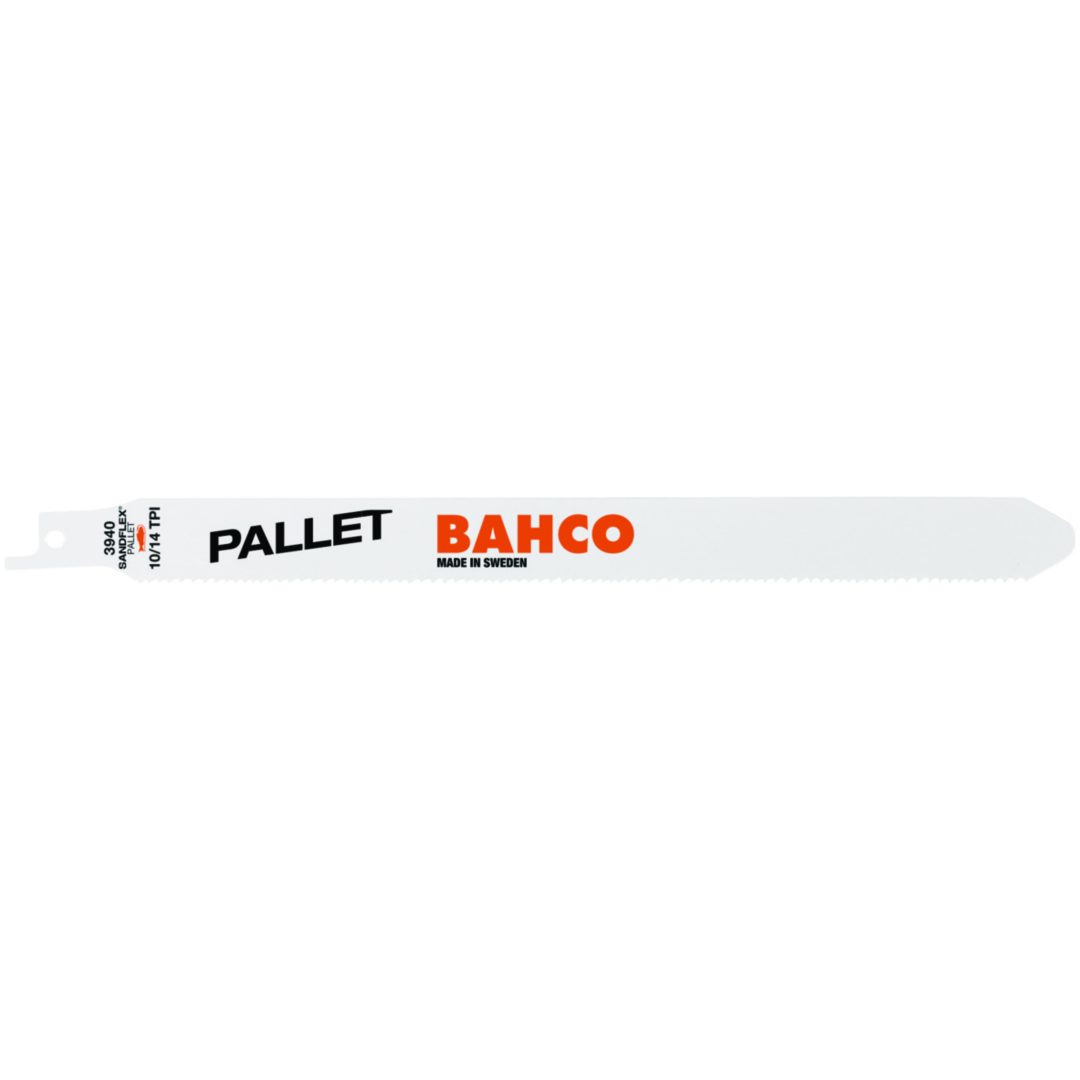 Tigersågblad Lastpallsreparationer Sandflex PR Bimetall 10 pack BAHCO 228 mm / Tänder per tum: 10/14 / Form: PR