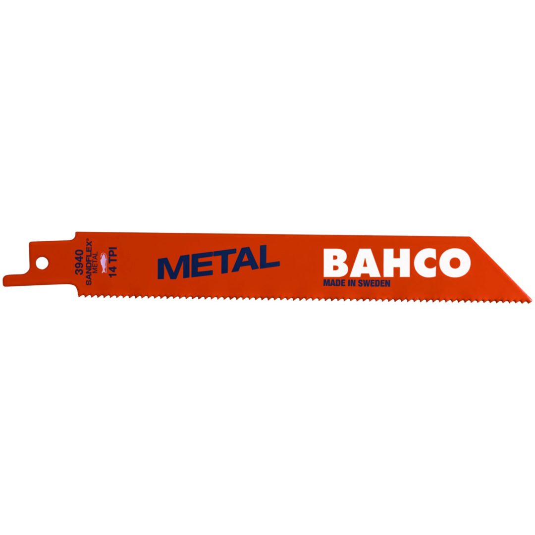 Tigersågblad Metall Sandflex Bimetall Sats 10 pack BAHCO 100 mm / Tänder per tum: 14 / Form: ST