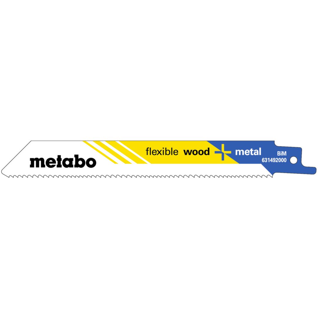 Tigersågblad Metall / Trä Flexible BiM METABO Antal: 2 / 150 mm / Skränkt / Fräst