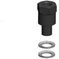 Tillbehör Backspegelsfäste Adapter kit M8/M10 Quad Lock