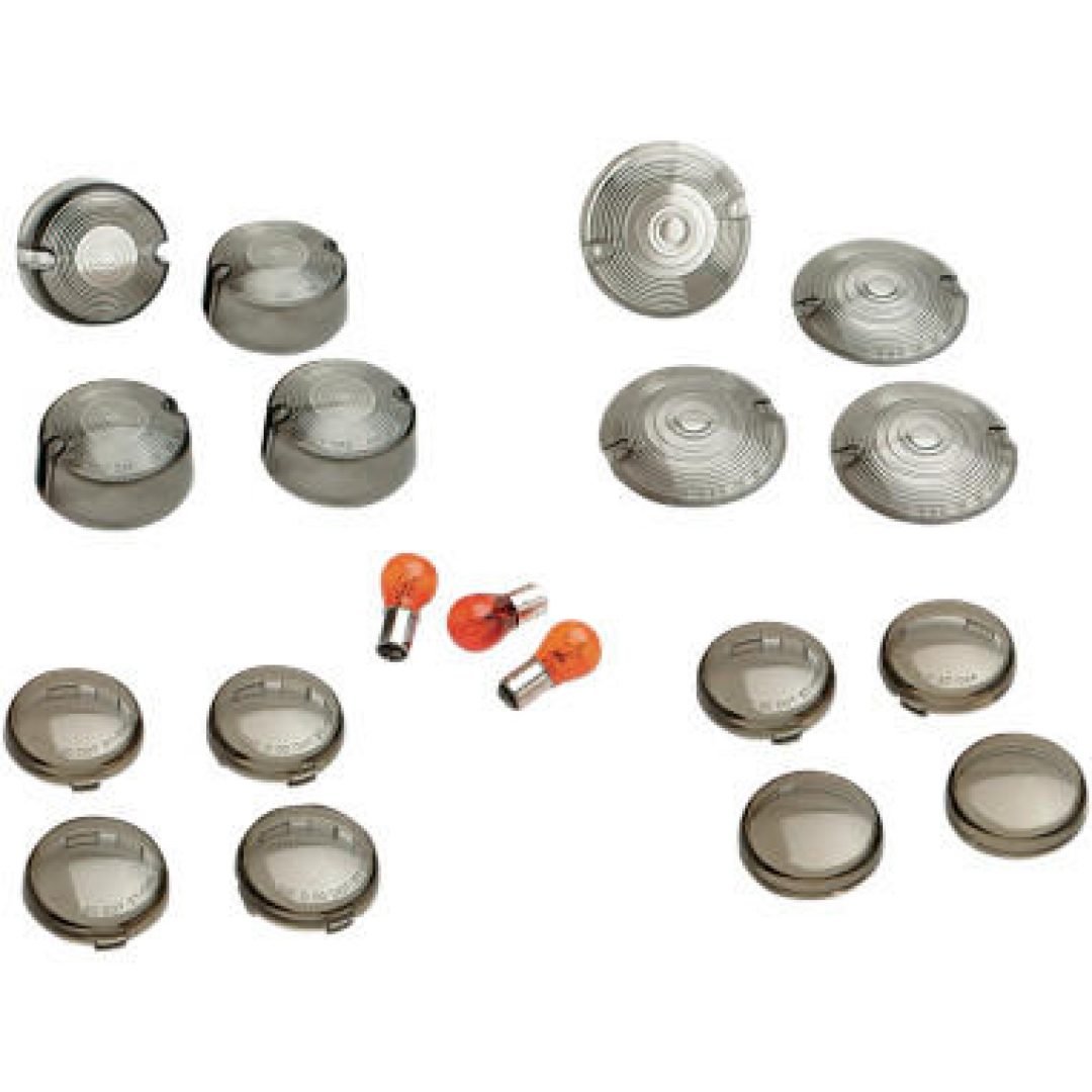 Tillbehör Blinkers Lins Set Smoke DRAG SPECIALTIES Linssats