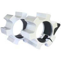 Tillbehör skivstångslås aluminium silver - 50 mm Master Fitness