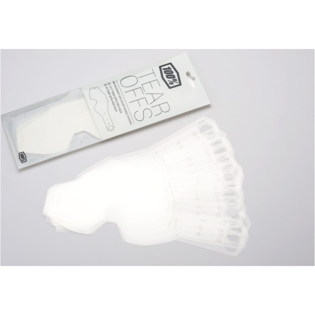 Tillbehör Tear-Offs Standard 20-Pack 100%