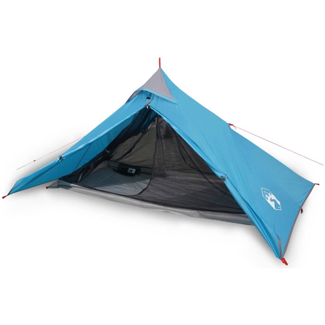 Tipi-tält 1 person blå vattentätt vidaXL – bild 2