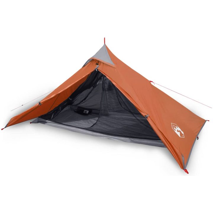 Tipi-tält 1 person orange vattentätt vidaXL – bild 2