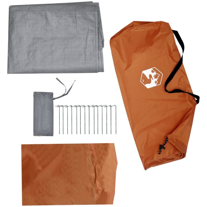 Tipi-tält 1 person orange vattentätt vidaXL – bild 12