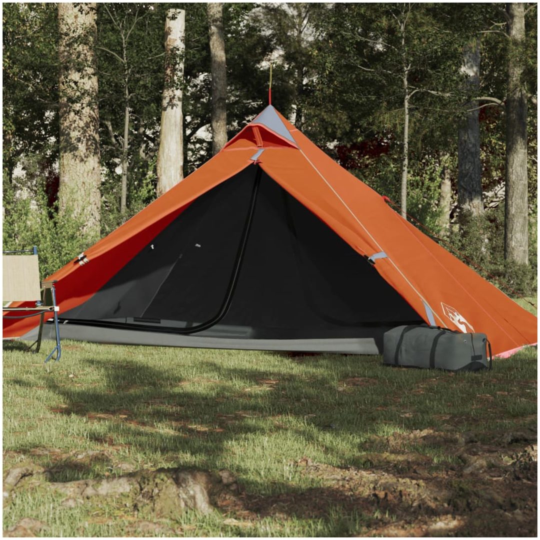 Tipi-tält 1 person orange vattentätt vidaXL – bild 3