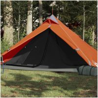 Tipi-tält 1 person orange vattentätt vidaXL