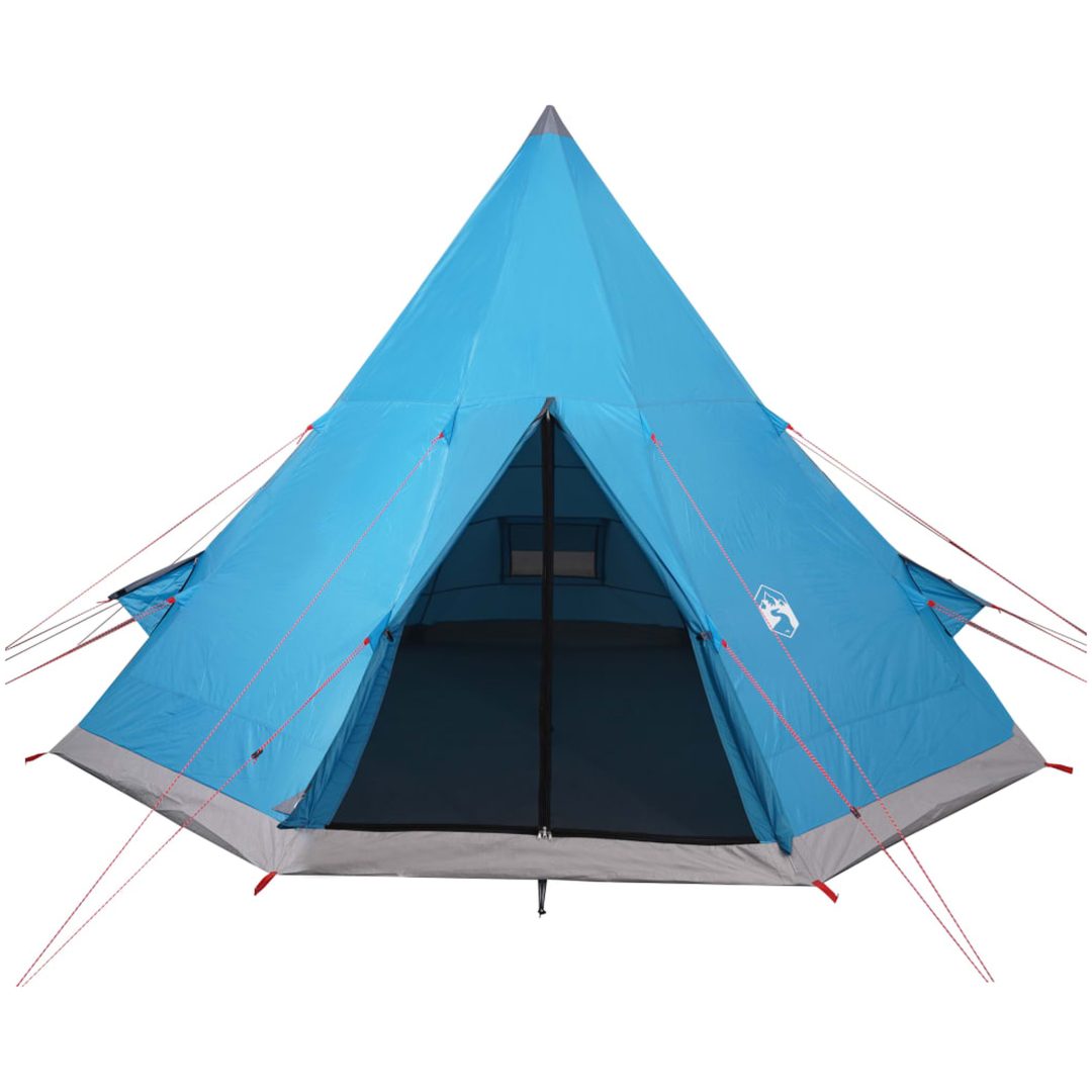 Tipi-tält 4 personer blå vattentätt vidaXL – bild 5