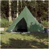 Tipi-tält 4 personer grön vattentätt vidaXL – miniatyr 3
