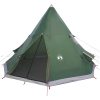 Tipi-tält 4 personer grön vattentätt vidaXL – miniatyr 4