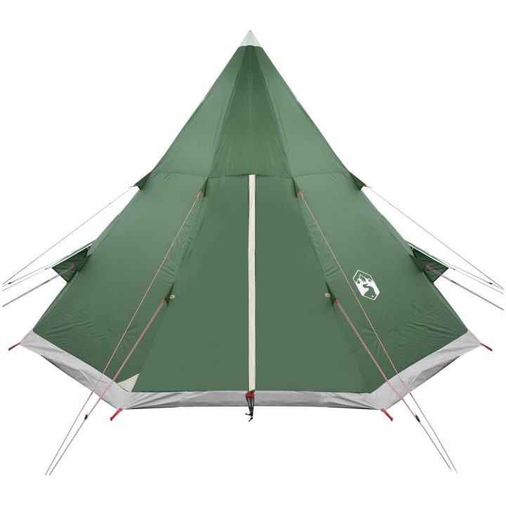 Tipi-tält 4 personer grön vattentätt vidaXL – bild 6