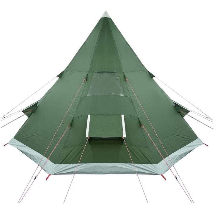 Tipi-tält 4 personer grön vattentätt vidaXL – bild 8