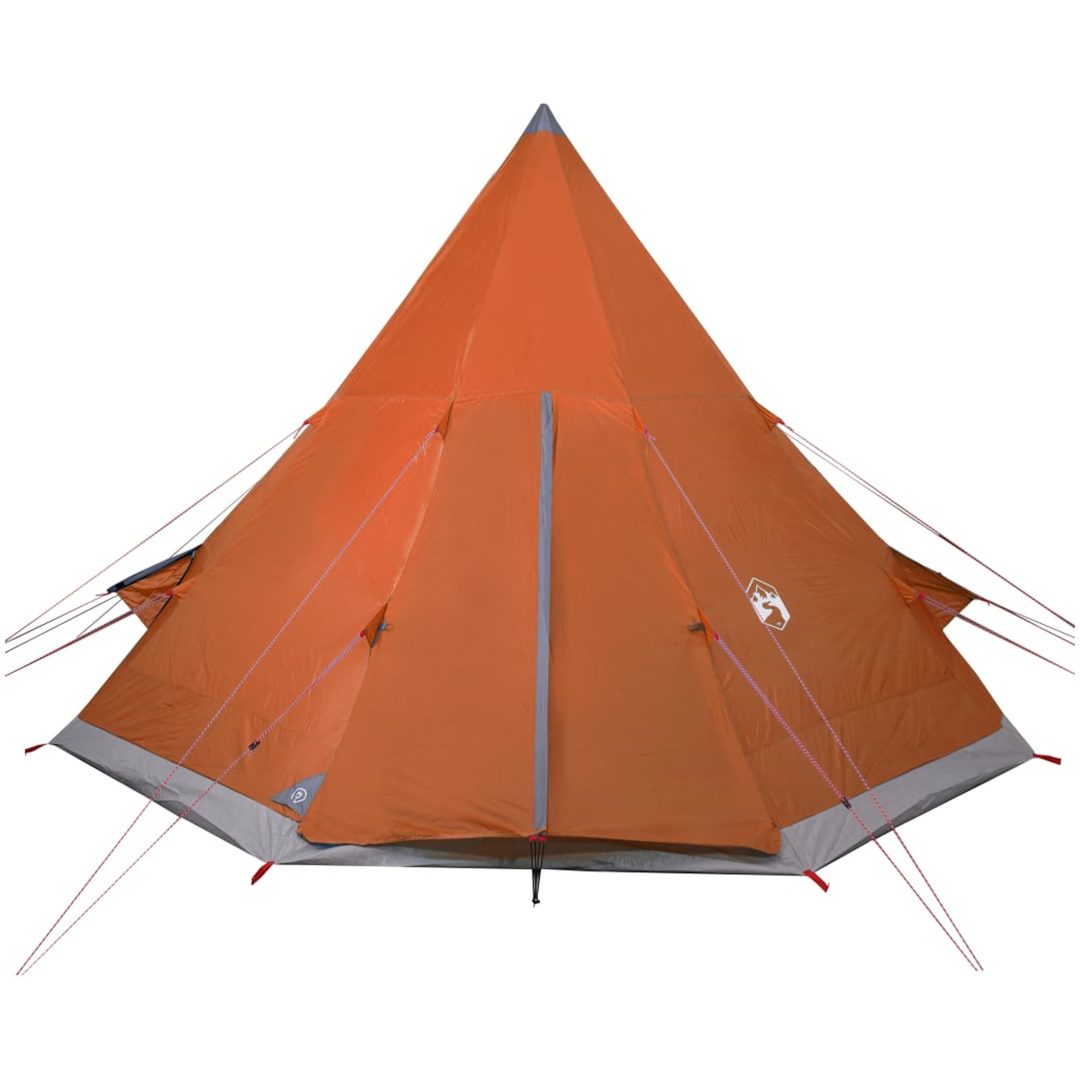 Tipi-tält 4 personer orange vattentätt vidaXL – bild 6