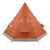 Tipi-tält 4 personer orange vattentätt vidaXL – miniatyr 7