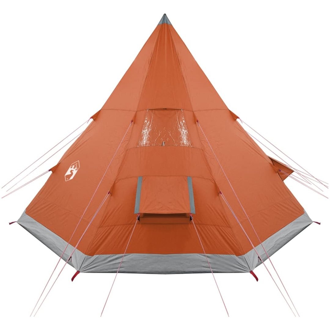 Tipi-tält 4 personer orange vattentätt vidaXL – bild 7