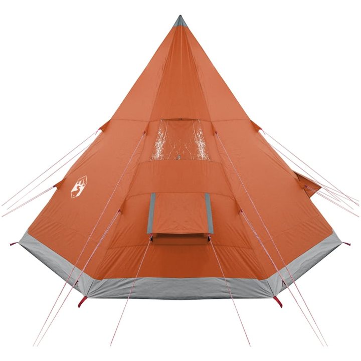 Tipi-tält 4 personer orange vattentätt vidaXL – bild 7