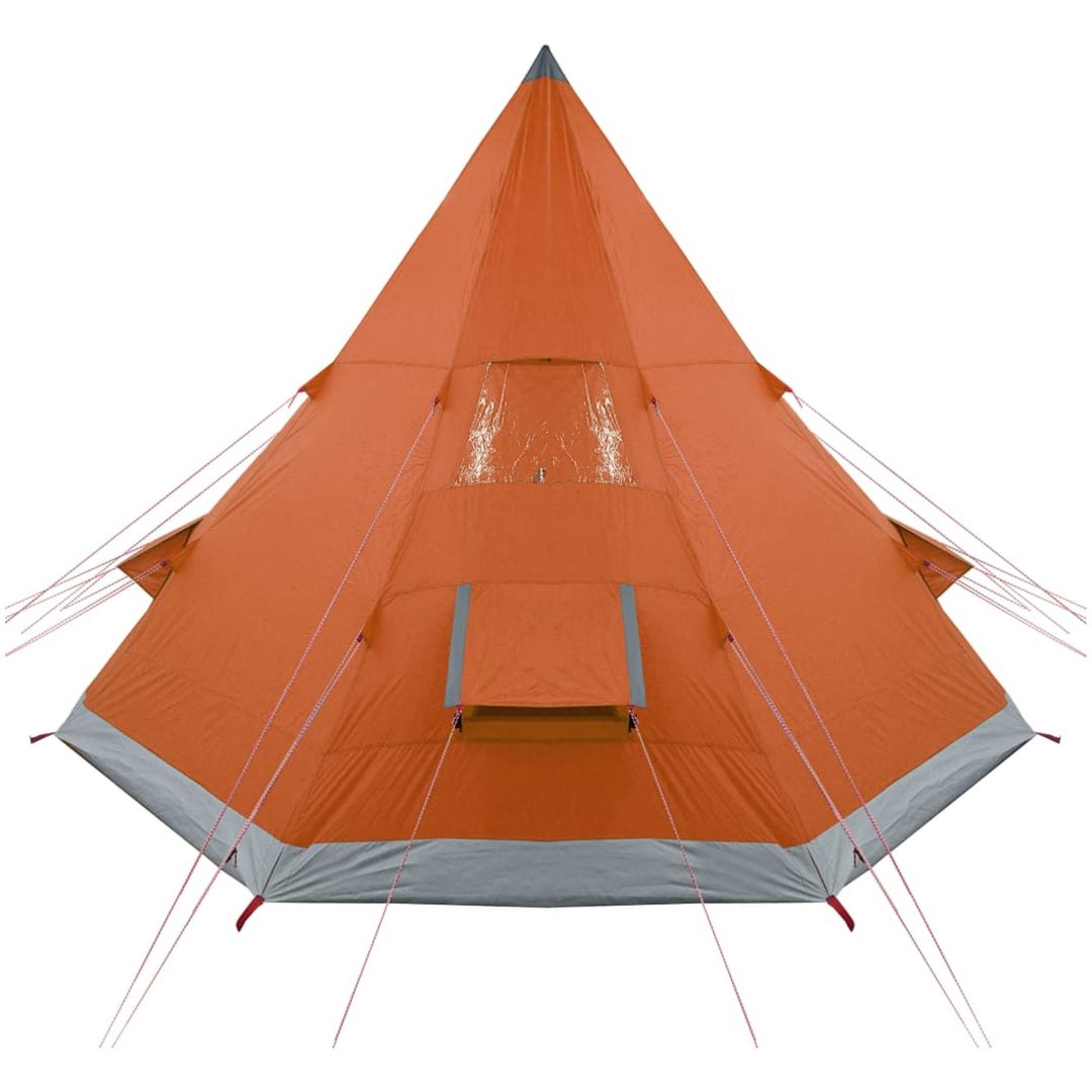 Tipi-tält 4 personer orange vattentätt vidaXL – bild 8