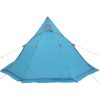 Tipi-tält 5 personer blå vattentätt vidaXL – miniatyr 5