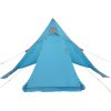 Tipi-tält 5 personer blå vattentätt vidaXL – miniatyr 6