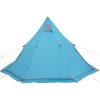 Tipi-tält 5 personer blå vattentätt vidaXL – miniatyr 9