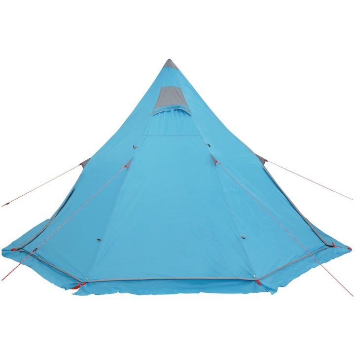 Tipi-tält 5 personer blå vattentätt vidaXL – bild 9