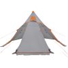 Tipi-tält 5 personer grå vattentätt vidaXL – miniatyr 6