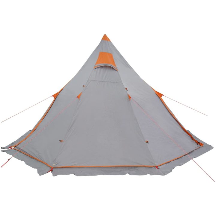 Tipi-tält 5 personer grå vattentätt vidaXL – bild 9