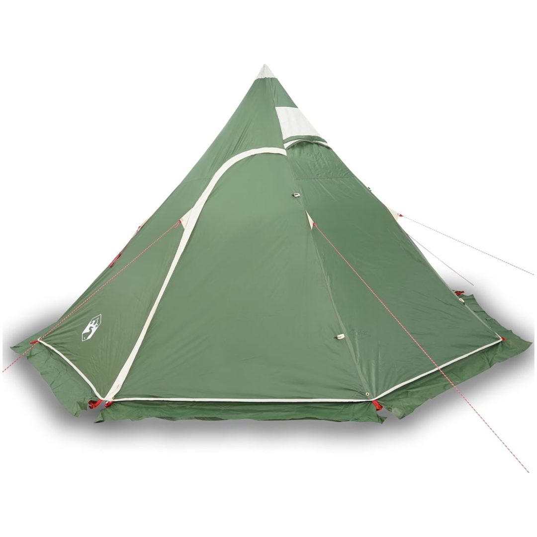 Tipi-tält 5 personer grön vattentätt vidaXL – bild 2