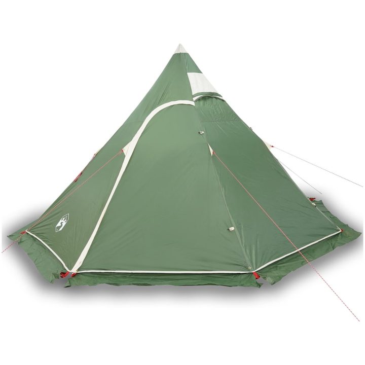 Tipi-tält 5 personer grön vattentätt vidaXL – bild 2