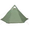 Tipi-tält 5 personer grön vattentätt vidaXL – miniatyr 5