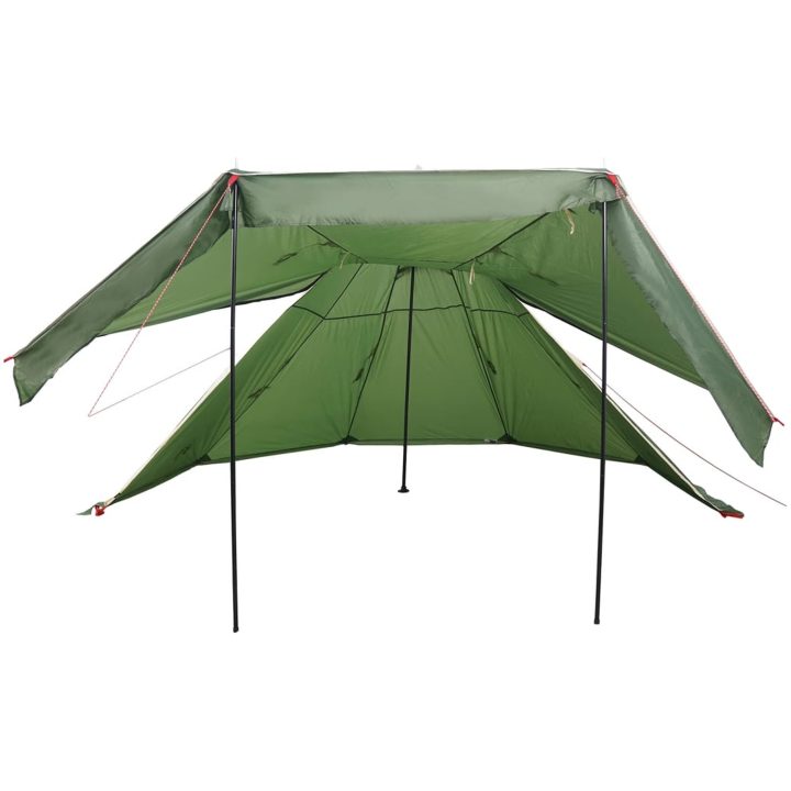 Tipi-tält 5 personer grön vattentätt vidaXL – bild 8