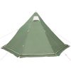 Tipi-tält 5 personer grön vattentätt vidaXL – miniatyr 9