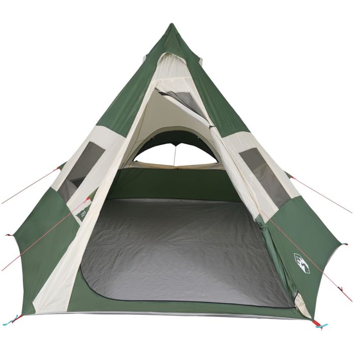 Tipi-tält 7 personer grön vattentätt vidaXL – bild 5