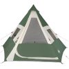Tipi-tält 7 personer grön vattentätt vidaXL – miniatyr 7