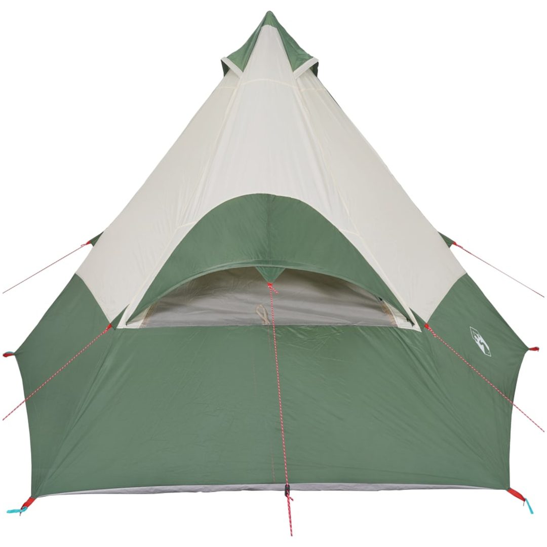 Tipi-tält 7 personer grön vattentätt vidaXL – bild 9