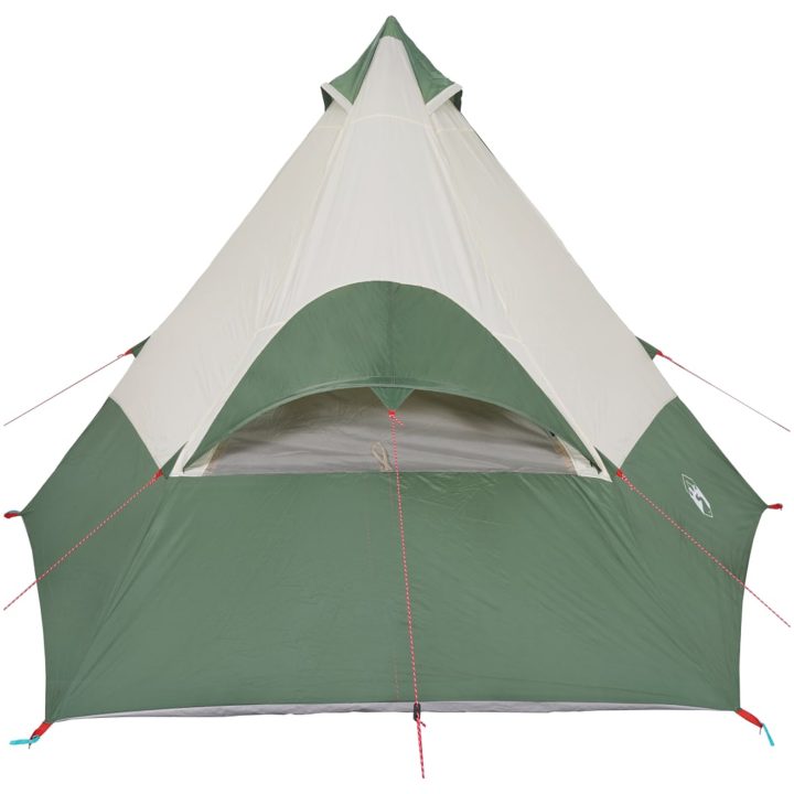 Tipi-tält 7 personer grön vattentätt vidaXL – bild 9