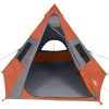Tipi-tält 7 personer orange vattentätt vidaXL – miniatyr 5