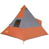Tipi-tält 7 personer orange vattentätt vidaXL – miniatyr 8