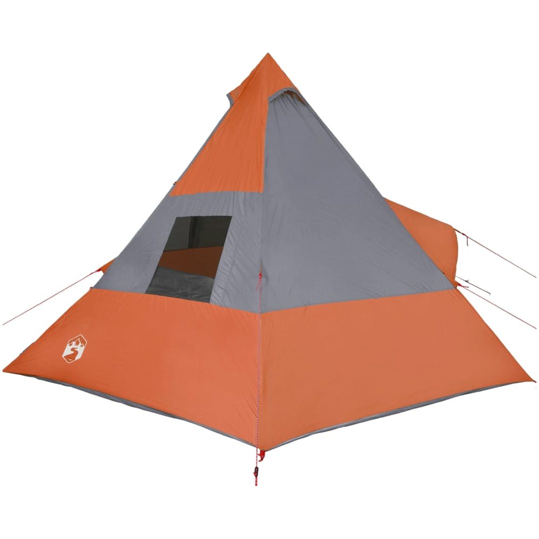 Tipi-tält 7 personer orange vattentätt vidaXL – bild 8