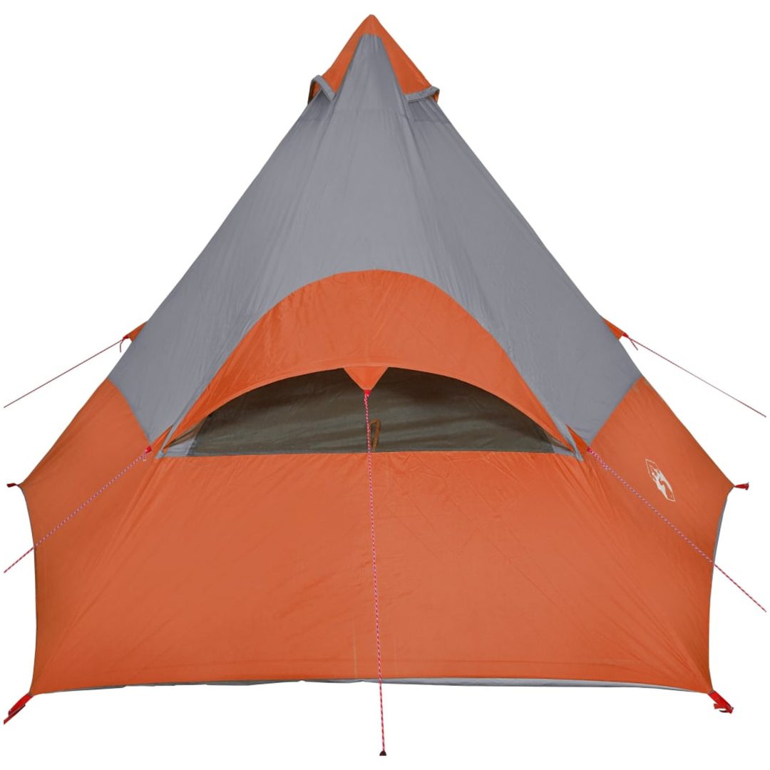 Tipi-tält 7 personer orange vattentätt vidaXL – bild 9