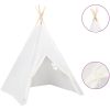 Tipitält för barn med väska peachskin vit 120x120x150 cm vidaXL – miniatyr 2