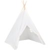 Tipitält för barn med väska peachskin vit 120x120x150 cm vidaXL – miniatyr 3