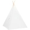Tipitält för barn med väska peachskin vit 120x120x150 cm vidaXL – miniatyr 4