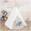 Tipitält för barn med väska peachskin vit 120x120x150 cm vidaXL – miniatyr 1
