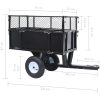 Tippvagn för gräsklippare 150 kg last vidaXL – miniatyr 10