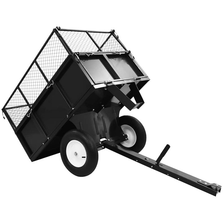 Tippvagn till gräsklippare 300 kg last vidaXL – bild 6