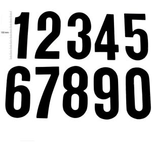 TMV Digits 150mm Black '7' (20pcs)