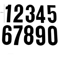 TMV Digits 200mm Black '8' (20pcs)